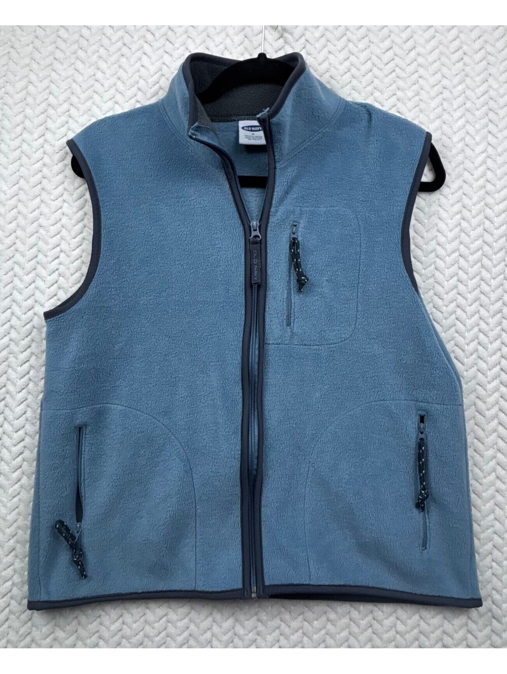 Old Navy Womans Medium Blue Polyester Fleece Vest